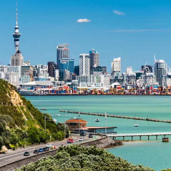 Auckland New Zealand city skyline